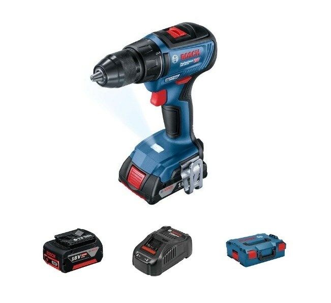 Bosch Professional GSR 18V-50 5.0 Ah Çift Akülü Vidalama Makinesi - 06019H5001