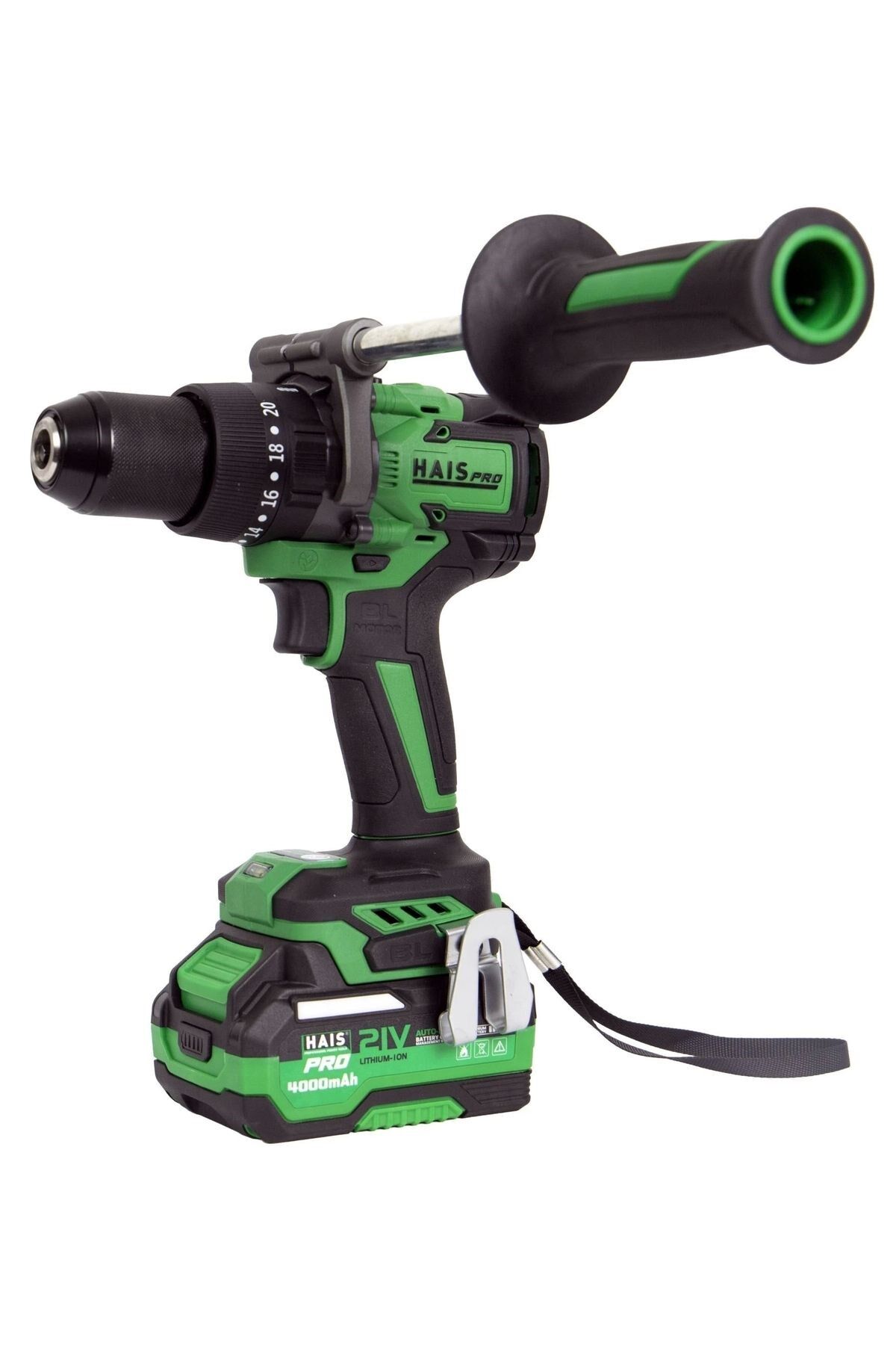 Haispro RB-DB2109 Profesyonel Darbeli Matkap 21 V 2x4.0 Ah Çift Akülü 150 Nm Yüksek Tork