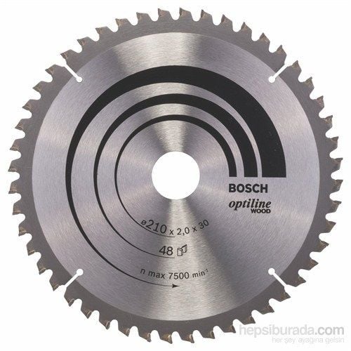 Bosch - Optiline Serisi Ahşap İçin Daire Testere Bıçağı - 210 X 30 X 2,0 Mm, 48 Diş