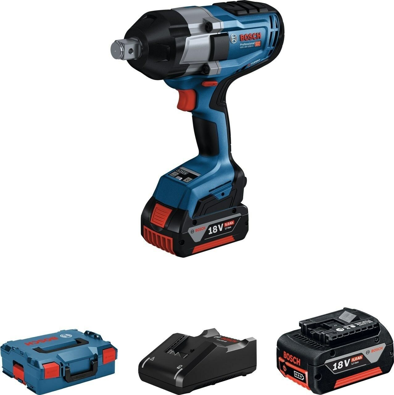 Bosch Professional GDS 18V-1050H Somun Sıkma(2x5.0Ah;L-Boxx) - 06019j8522