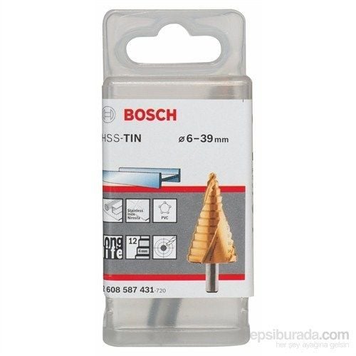 Bosch - Kademeli Matkap Ucu Hss-Tin - 6 - 39 Mm, 10,0 Mm, 93,5 Mm
