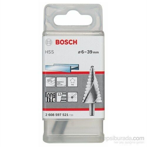 Bosch - Kademeli Matkap Ucu Hss - 6 - 39 Mm, 10,0 Mm, 93,5 Mm