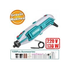 Total 130 W Gravür Makinası Tg513326e Mini Dremel Testere Kesme Makine Kömürlü