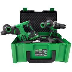 HaisPro Akülü Set - 2'li Profesyonel 21V Akülü Set + 2X4 Ah Çift Akü - RB-02