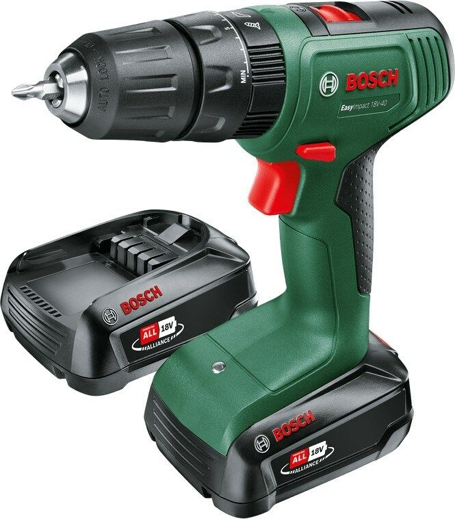 Bosch Easyımpact 18V-40 Çift Akülü Darbeli Delme/vidalama