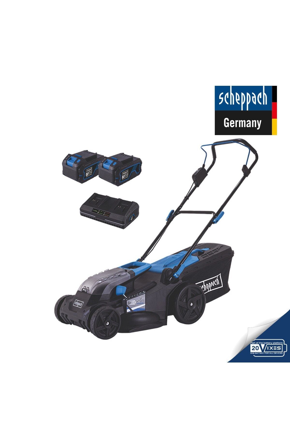 SCHEPPACH BC-MP430 2x4 Ah Akülü Çim Biçme Makinesi - 5911415400
