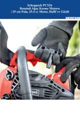 SCHEPPACH PCS26 Benzinli Ağaç Kesme Motoru | 25 cm Pala, 25.4 cc Motor, Hafif ve Güçlü