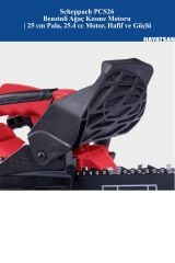 SCHEPPACH PCS26 Benzinli Ağaç Kesme Motoru | 25 cm Pala, 25.4 cc Motor, Hafif ve Güçlü