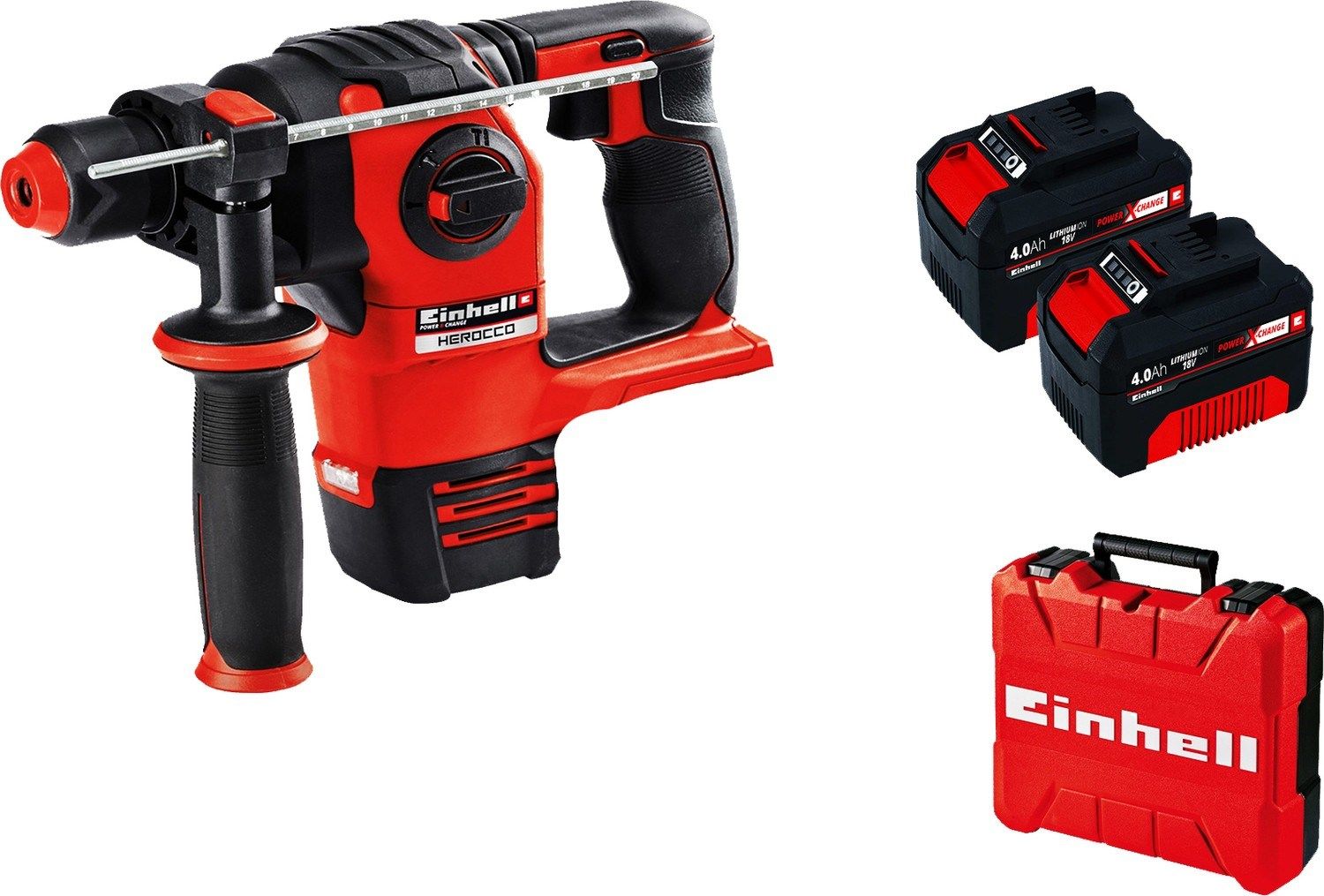 Einhell Herocco Pnömatik Kırıcı Delici + 18V 4AH Çift Akü