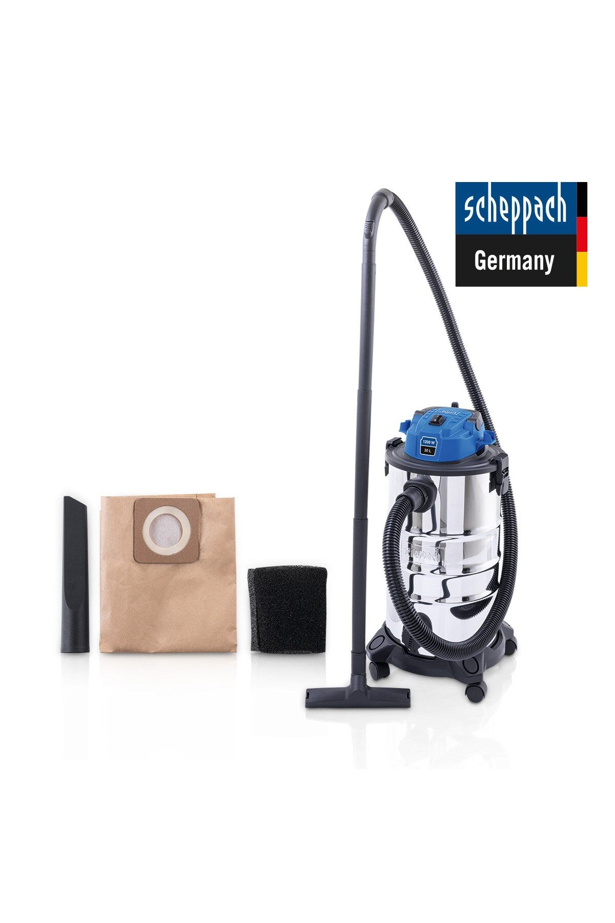 SCHEPPACH VC30V2 Islak Kuru Elektrikli Süpürge 1200 W 30 Lt - 5907747901