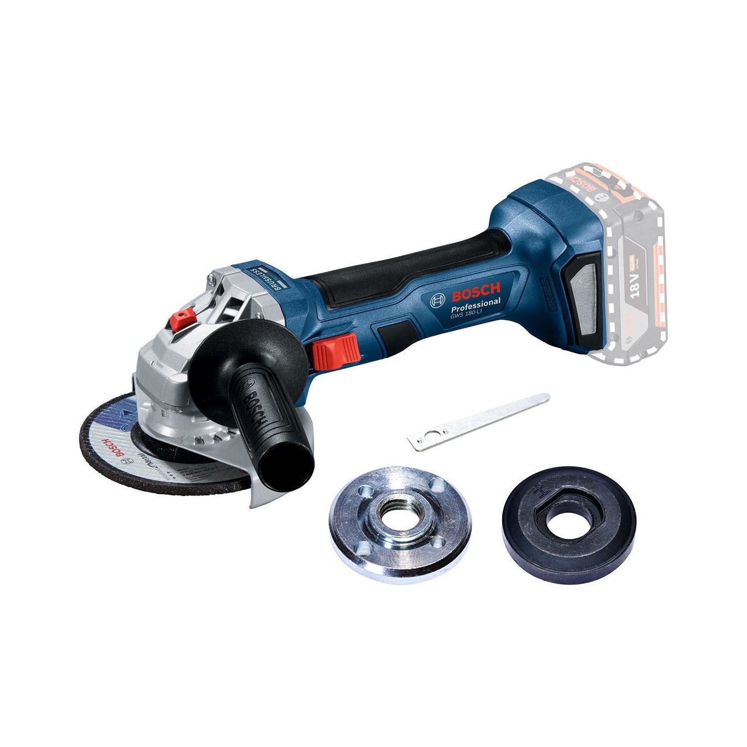 Bosch Gws 180-LI Akülü Taşlama Makinesi (Akü ve Şarj Cihazı Dahil Değildir.)