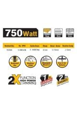 Sgs 5142 750 Watt Darbeli Matkap