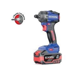 Exen En 234 SM 21V 4AH 1/2 Soket 350 NM Kömürsüz Şarjlı Somun Sökme Makinesi - Çift Akü 2x4 Ah