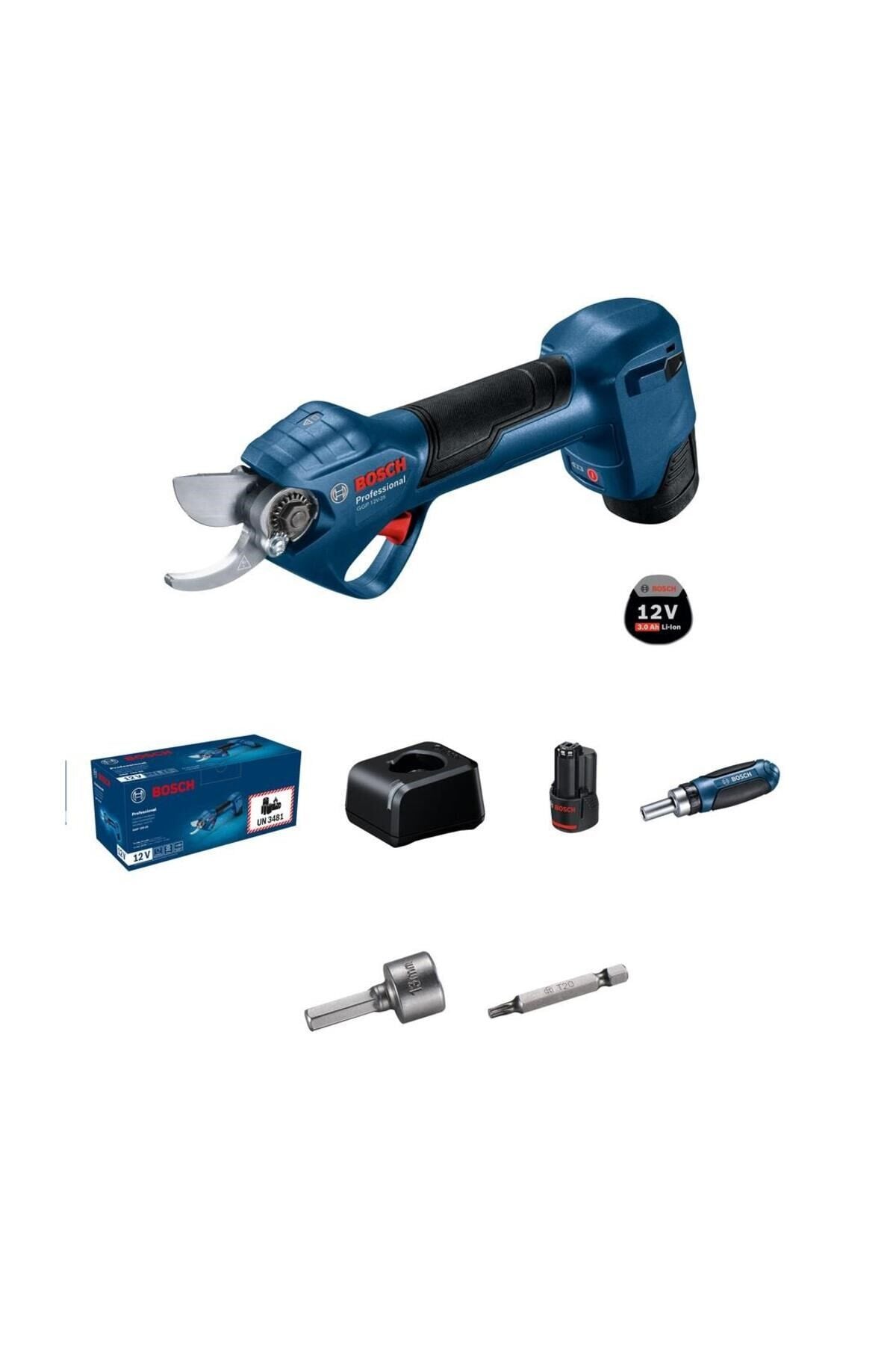BOSCH GGP 12V-25 2x3 Ah Akülü Ağaç Budama Makası 06008D8100