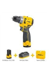 SGS5080 2 AKÜLÜ VİDALAMA SETİ 12 VOLT ŞARJLI MATKAP SETİ 2.5 AMPER