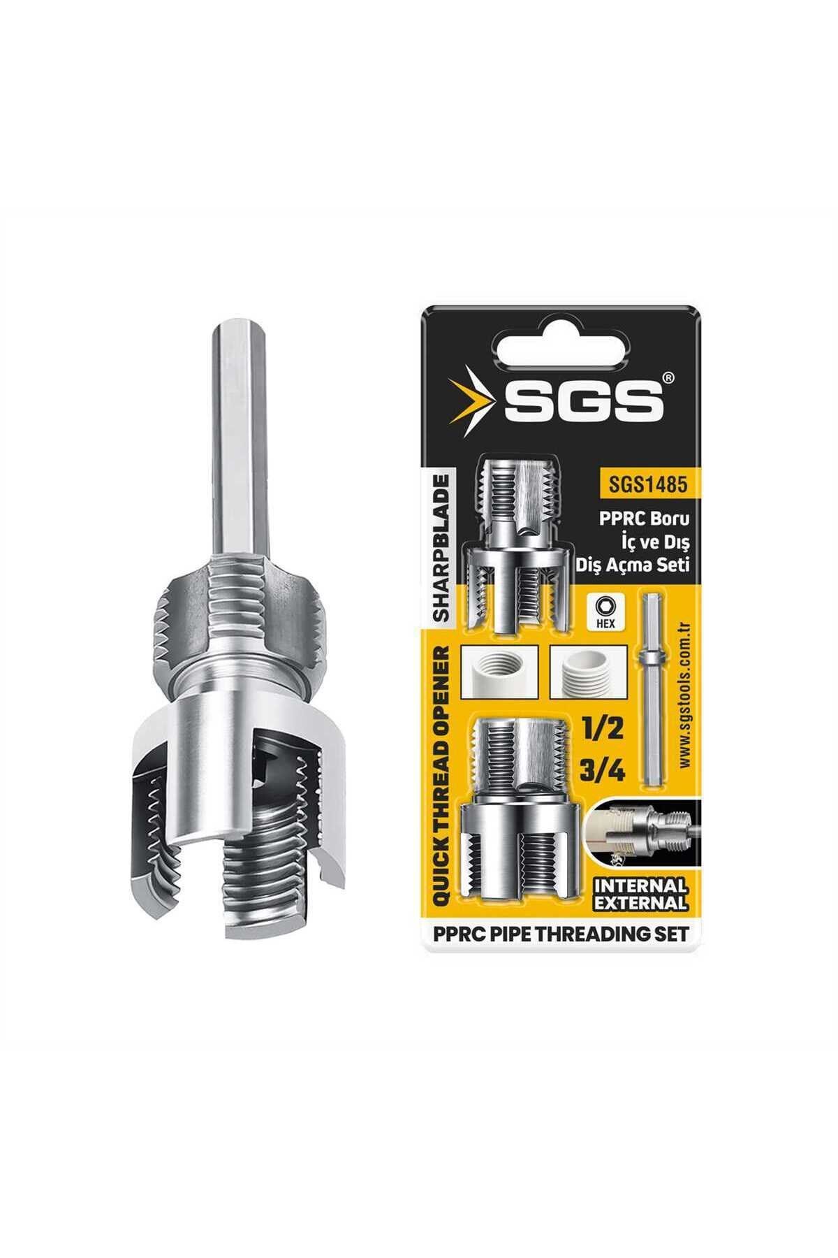 SGS1485 2 Li İç Dış Plastik Boru Diş Açma Seti 1/2 Ve 3/4 İnç PVC Boru Pafta Klavuz 20mm 25mm PPRC
