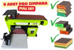 Hais Bant Zımpara Makinesi Yeni Nesil - 9 Adet Bosch Pro Zımpara Seti Dahil