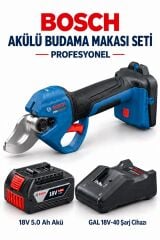 Bosch Profesyonel Akülü Budama Makası Seti Budam Makası Dal Budama Güçlü Çene Yapısı 32 Mm
