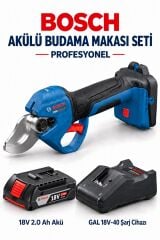 Bosch Profesyonel Akülü Budama Makası Seti Budam Makası Dal Budama Güçlü Çene Yapısı 32 Mm