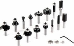 Bosch Karışık Freze Ucu Seti Şaftlı Profesyonel 8 mm 15'li