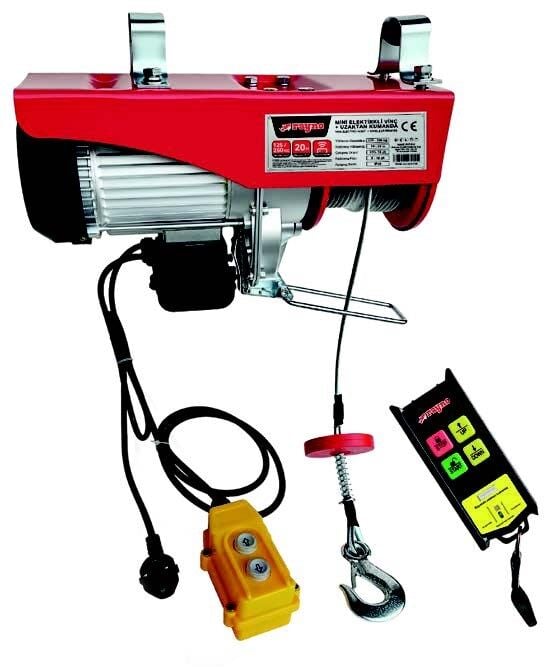 RAYNO RYN11156 Elektrikli Mini Vinç 250–500 KG 20 M Kablosuz Kumandalı (WiFi)