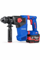 EXEN EN 436 PM 21V Kömürsüz Akülü Kırıcı Delici Matkap – 3,8 Joule, 26 mm, 2 Akülü 6,0 Ah Set