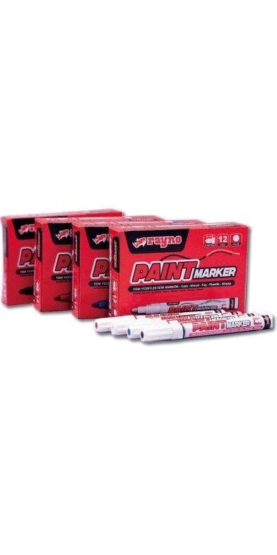 RAYNO  RYN10203 Kırmızı Paint Marker 12’li