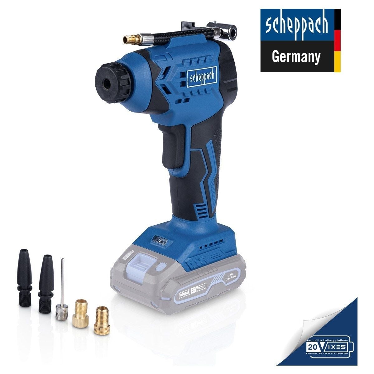 Scheppach C-AC20-X Akülü El Kompresörü 20 V 7 Bar (Akü ve Şarj Cihazı Dahil Değildir) - 5909247900