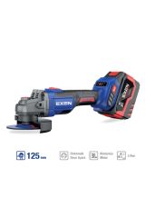 EXEN EN 456 ATS Kömürsüz Şarjlı Avuç Taşlama 125 mm 2x6 Ah Çift Akülü