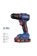 Exen En 272 Ds 21 V. 2 Ah. 70 Nm. Kömürsüz Darbeli Şarjlı Matkap