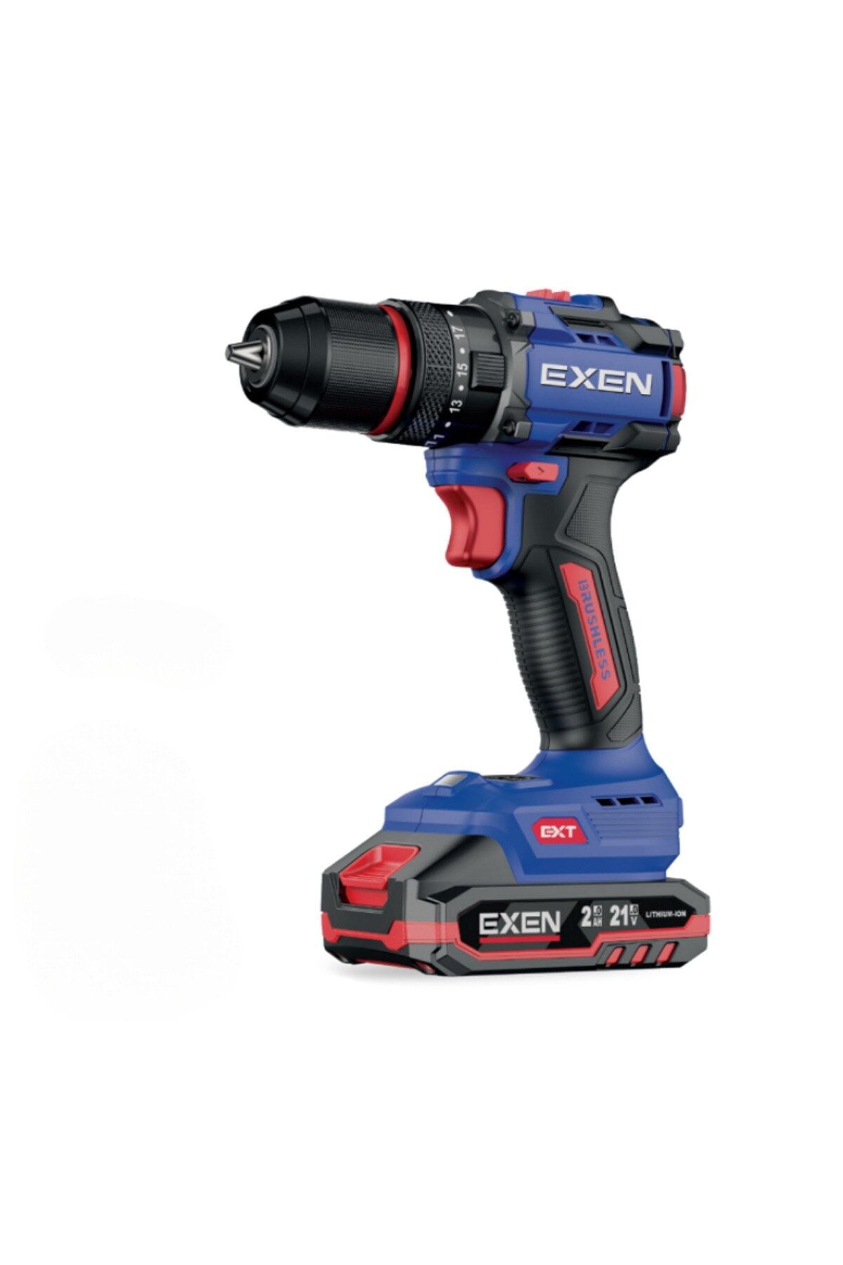 Exen En 272 Ds 21 V. 2 Ah. 70 Nm. Kömürsüz Darbeli Şarjlı Matkap