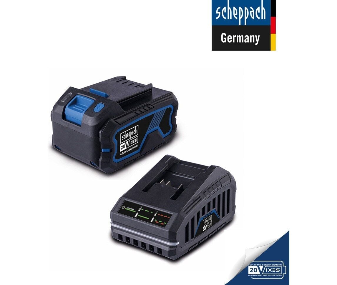 SCHEPPACH 20V 4,0 Ah Starter Kit (Başlangıç Seti) - 7909201721