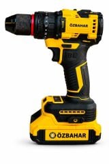 Özbahar OZB7113 21V Kömürsüz Akülü Darbeli Matkap – Çift 2 Ah Akü, 45 Nm, Aksesuar Setli Çantalı