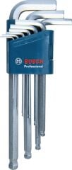 Bosch Profesyonel Alyan Anahtar Takımı Hex 9 Parça (1,5-10MM)