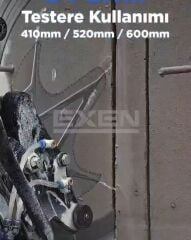 EXEN EP 6000 BL - 6000W 410mm Elektrikli Kömürsüz Beton Kesme Makinası