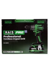 Haispro RB-DB2102 Profesyonel Darbeli Vidalama Matkap 21 V 2x2.0 Ah Çift Akülü