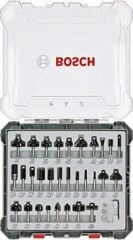 Bosch Profesyonel Karışık Freze Ucu Seti Şaftlı 8 mm 30'lu