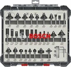 Bosch Profesyonel Karışık Freze Ucu Seti Şaftlı 8 mm 30'lu