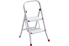 SARAYLI Metal Merdiven 2'lı Beyaz Renkli Hafif ve Dayanıklı Ev Tipi Malzeme ile Ergonomik Yapı