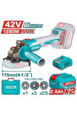 Total 42V Akülü Tașlama Kömürsüz Motor Li-ion Çift Akülü TAGLI4128112E