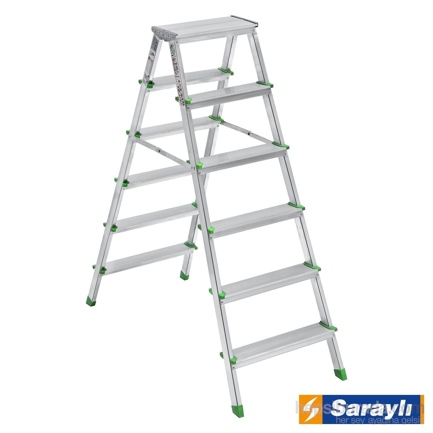 SARAYLI Alüminyum Merdiven Çift Taraflı 6+6