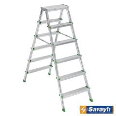 SARAYLI Alüminyum Merdiven Çift Taraflı 6+6
