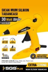 SGS5290 Elektrikli Sıcak İnce Mum Silikon Tabancası 30 Watt Standlı