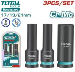 Total 3 Parça 1/2 6 Köşe Darbeli Derin Lokma Takımı THKISD12042L