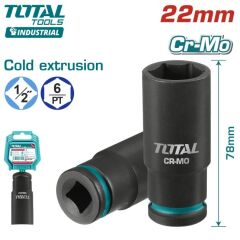 Total 22 Mm 1/2 Altı Köşe Darbeli Derin Lokma THDIS12222L