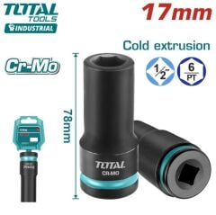 Total 17 Mm 1/2 Altı Köşe Darbeli Derin Lokma THDIS12172L