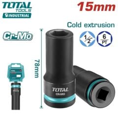 Total 15 Mm 1/2 Altı Köşe Darbeli Derin Lokma THDIS12152L