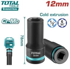 Total 12 Mm 1/2 Altı Köşe Darbeli Derin Lokma THDIS12122L