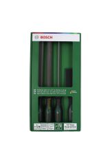 Bosch 200 mm 3’lü Metal Eğe Seti 8'' Orta Diş + Eğe Fırçası 1600A034GM
