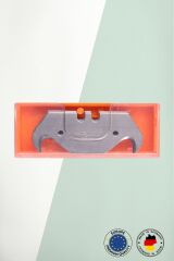 Lutz Blades Kancalı 10 Adet Maket Bıçağı Yedeği
